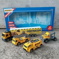 Diecast Construction Truck Set Diecast - Miniature Toy Car Construction Truck Kids