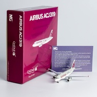 NGmodel 1: 400 Alloy Airplane Model Katar Air A319-100ACJ Airguest A7-HHJ