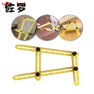 Multifunctional Measurement abs Plastic Folding Ruler Multi-Angle Ruler Four-Sided Ruler Four-Corner