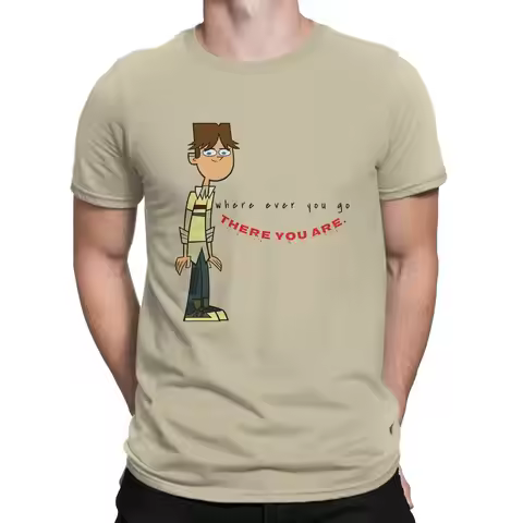 Cody Where Ever You Go There You Are Total Drama Island Animation Series Anime Men T Shirt Cotton Gr