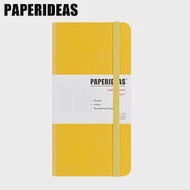 PAPERIDEAS 48K頁碼硬面绑帶筆記本 横線-檸檬黃