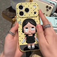 Phone Phone Case Suitable for iPhone 11 12 13 14 15 16 17 Pro max plus Polka Dot Crying Doll Shock-r