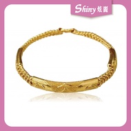 【炫麗銀樓】9999純金 黃金手鍊 黃金刻花半手鐲 龍骨手鍊 5.08錢 18CM 半鐲手鍊 黃金手鍊 