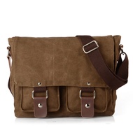 Casual Retro Bag Shoulder Bag Canvas Cross Section Men and Women Messenger Bag Large Capacity