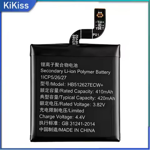 Watch Battery 420Mah For Huawei GT 46MM Ftn-B19 HB512627ECW+ 46Mm Lightweight