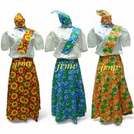 JRMV - TERNO KIMONA AND PALDA WITH BANDANA AND ALAMPAY FOR LINGGO NG WIKA (KIDZ & ADULT) | Barot Say