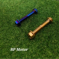 MONOSHOCK SCREW Y15/LC135/RS150  WITH NUT TATINIUM BLUE/GOLD 10×70