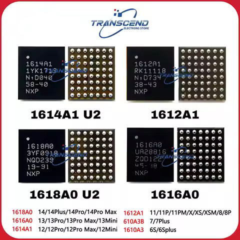 10PCS 1616A0 1614A1 1612A1 610A3B 1610A3 1618A0 U2 USB tristar ic For iPhone 6S/6SPlus/7/7Plus/8/8P/