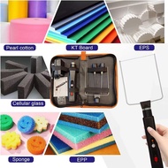 Baoblaze 3 In 1เครื่องตัดโฟมปากกา Mesin Potong Listrik ชุดกล่องเครื่องมือชุดเครื่องมือปากกาตัดสำหรับ