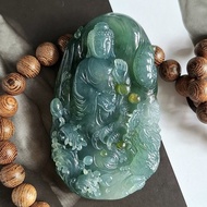 神龍護主佛吊墜 | 天然緬甸翡翠玉器玉墜