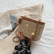 สุภาพสตรี2023ปีใหม่สานกระเป๋าถือกระเป๋าเครื่องสำอางกระเป๋าถือกระเป๋าแนวทแยง weave bag