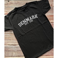Denmark Varsity Style Souvenir T-shirts for Men and Women