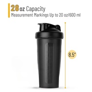 600ml Shaker Bottle 20oz Protein Shaker Plastic Bottle Portable Fitness Bottle for Fitness Enthusias