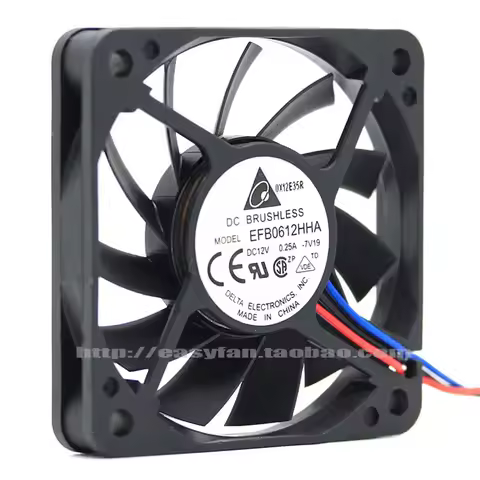 Delta EFB0612HHA 6010 60MM 60x60x10MM Computer Case Fan Graphics Card Cooling Fan 12V 0.25A With 3pi