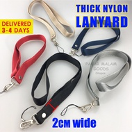 Heavy Duty Lanyard Neck Strap ID Card KeyChain Ezlink Staff Pass Plain
