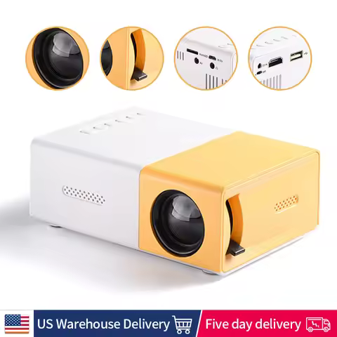CY200 Mini LED Projector Upgraded Version 240x360P HDMI-compatible USB Audio Home Media Player Beame
