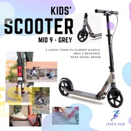 OXELO สกู๊ตเตอร์รุ่น Mid 9 (สีเทา) ( Mid 9 Scooter - Grey ) ล้อสกู๊ตเตอร์ อุปกรณ์สกู๊ตเตอร์ สกู๊ตเตอ