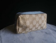【老時光 OLD-TIME】早期二手老包義大利製GUCCI隨身化妝包