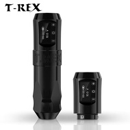 T-Rex Cordless Tattoo Pen Machine, Rotating Tattoo Gun Coreless Motor with 2 Batteries Digital LED D