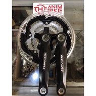Genio 105 Gear Crank 3 Speed 28-38-48T Black Silver Genio Crankset Gear