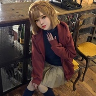 Gray Yuan Ai cos Clothing Detective cos Blue Gray Yuan Ai Red Sweatshirt Jacket Blue Turtleneck Swea