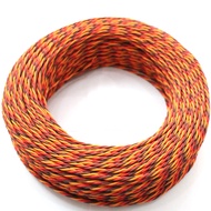 5M 16feet 20AWG 100 Core/0.08TS OD1.7 3 Ways Twist Servo Extension Cable JR Futaba Twisted Wire Lead