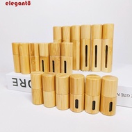 ELEGANT Bamboo Roll-on Bottle Roller Ball Glass 3/5/10ml Deodorant Bottles Lip Oil Cosmetic Container Aromatherapy Sample Vial Bottles Essential Oil Bottles