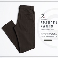 GOODWIN - 9714 SPANDEX PANTS กางเกงขายาว ผู้ชาย ผ้ายืด สีพื้น Slim fit