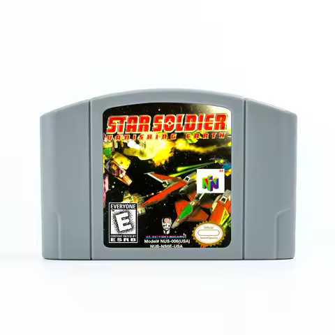 Star Soldier Vanishing Earth N64 Cartridge USA EUR Game Card For 64bit Game Consoles