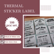THERMAL STICKER LABEL  Sticker aiskrim Malaysia Sticker produk vendor