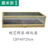 ! Stock Gift Sales Glass Cabinet Customized Small Desktop Glass Cabinet Table Top Ornament Showcase Jewelry Cabinet Jewe
