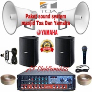 Paket Sound System Masjid 2 Speaker Indoor Yamaha+2Speaker Outdoor Toa