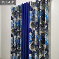 CA55Y - Forest Blue Mid Sold Per Pc Or 3in1 Set Ring Curtain ( 5 ft - 152 cm To 7 ft - 213 cm )