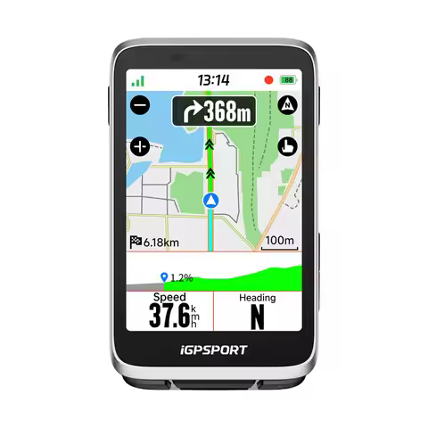 iGPSPORT BiNavi Bike Computer Touchscreen Map Navigation 35 Hours Battery Life IPX7 Waterproof Route
