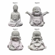 [Lovoski3] Buddha Statue Buddha Sculpture Collectible Figurine Miniature Sitting Buddha