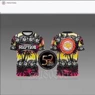 "Tropical Flair: Alpha Kappa Rho 52nd Anniversary Full-color 3D Sublimation T-shirt - A Stylish Disp