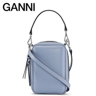 [End of Season Discount] Ganni Ladies Blue logo Style Handbag Diagonal Bag Camera Bag A4484681