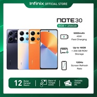 Infinix Note 30 8/256GB - Up to 16GB Extended RAM - Helio G99 - 120 Hz  6.78" FHD+ - 45 Watt Fast Charge