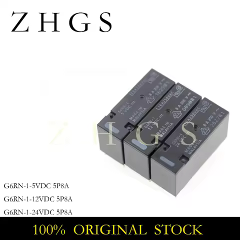 2PCS G6RN-1-5VDC G6RN-1-12VDC G6RN-1-24VDC G6RN 1 5VDC 12VDC 24VDC 5PIN 8A 5V 12V 24V RELAY STOCK