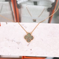 Vca vintage alhambra 灰貝母玫瑰金項鍊/頸鏈