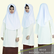 CY 2006 BAJU KURUNG MUSLIMAH SEKOLAH KOSHIBO (BAJU SAHAJA KULIT / BEIGE ) / Baju Kurung MRSM / Kain 