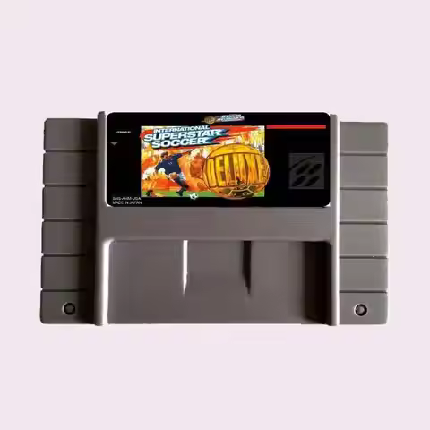 High Quality 16 Bit International Superstar Soccer-Deluxe NTSC Big Gray Game Card For USA Version Ga
