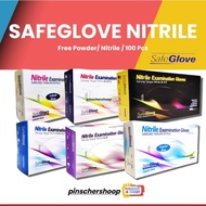 Nitrile Gloves, NITRILE Gloves, NITRILE Without Powder, BOX 100pcs XS/S/M/L SBY1