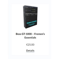 BOSS GT-1000 - Fremen's Essential Presets