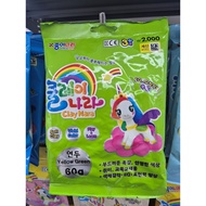 [DAISO KOREA]Clay Country Light green, blue, purple, brown, pink, red, sky color, 60g