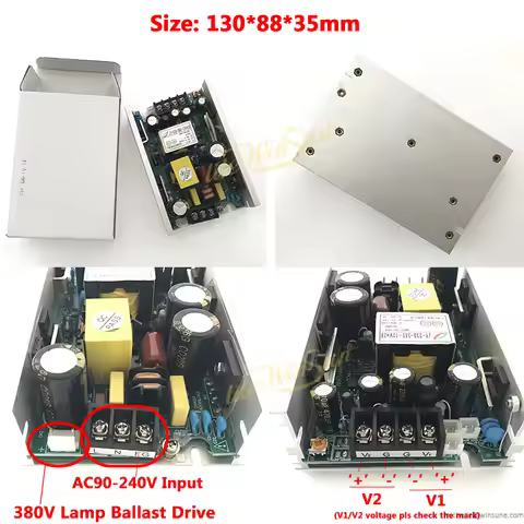 400W Power Supply Board 380V Output Lamp Power DC12V 24V 28V 36V 7R Beam 200W 5R Lighting Power Sour