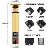 液晶數顯充電 T9 不鏽鋼刮鬍刀旅行便攜式電動理髮器電動理髮機  sasckp LCD Digital Display Rechargeable T9 Stainless Steel Shaver T