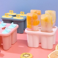 4-compartment Ice Cream Mold Set,Design With Cover Popsicle Maker,BPA-Free Ice Cream Mold,Preferably Durable PP Material Popsicle,Ice Cream Homemade Ice Box