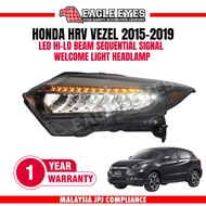 HONDA HRV VEZEL 2015-2019 LED HI-LO BEAM SEQUENTIAL SIGNAL WELCOME LIGHT HEADLAMP LAMPU DEPAN HEADLI