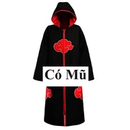 (Có sẵn) Áo Choàng Hóa Trang Nhân Vật Akatsuki itachi Chất Lượng Cao